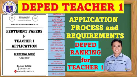 DepED Hiring Guidelines (Teacher 1 Ranking Process 2024.